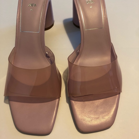 Zara | Lavender Block Mule Sandal NWOT - Picture 8 of 12